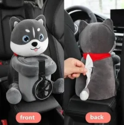 Taschentuchbox-Hülle aus Plüsch mit Tiermotiv – süßes Deko-Accessoire