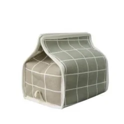 Taschentuchhalter aus Baumwollleinen – Dekorativer Organizer im japanischen Stil