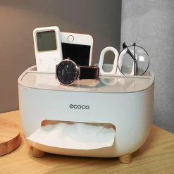 Taschentuchspender mit Telefonhalter – Multifunktions-Taschentuch-Organizer