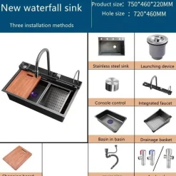 Tassenspüler mit Wabenstruktur – Prime Flow Wasserfall-Spülsystem