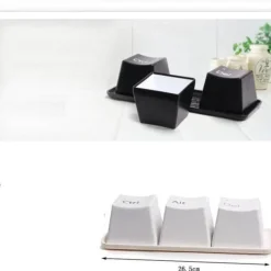 Tastatur-Becher-Set – Strg + Alt + Entf, Teetassen, 3 Stück