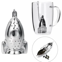 Tee-Ei aus Edelstahl – Raketenförmiger Filter