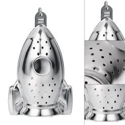 Tee-Ei aus Edelstahl – Raketenförmiger Filter