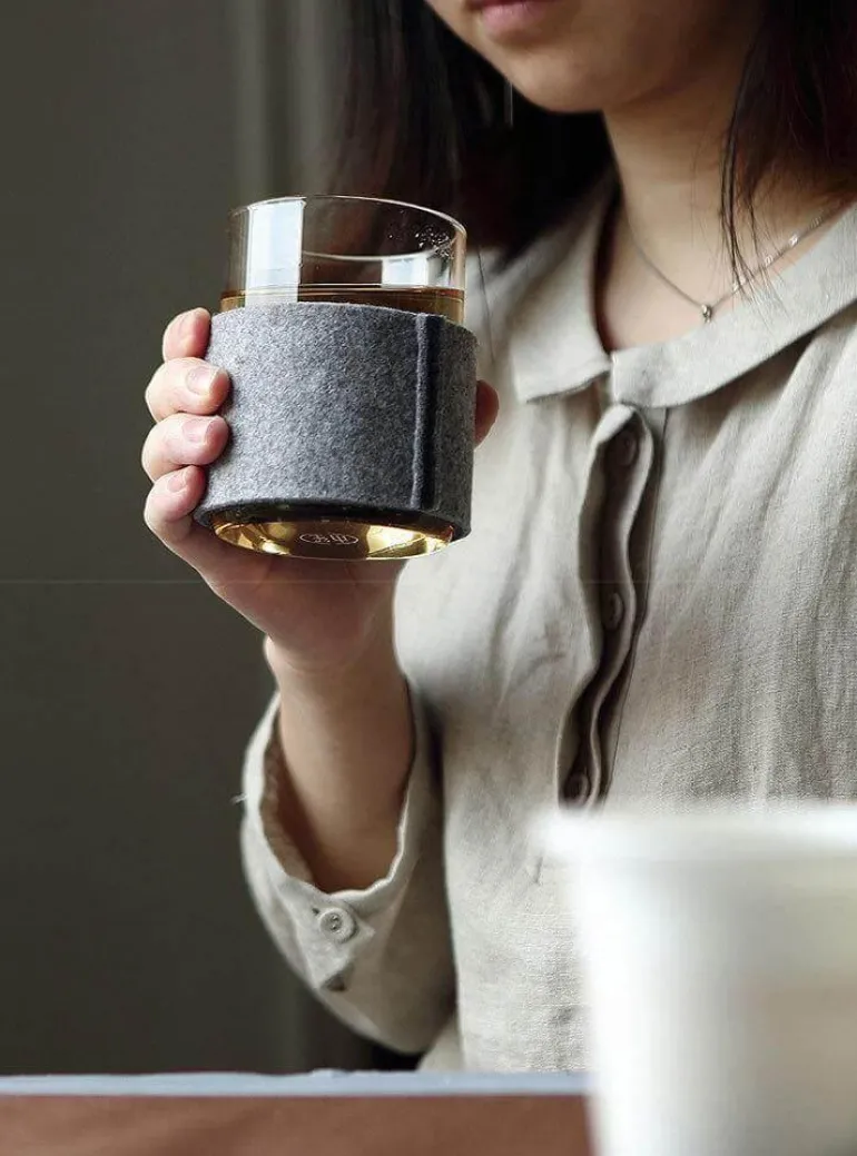 Tee-Ei aus Glas mit Holzdeckel – Kreatives Brühwerkzeug