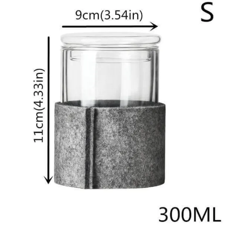 Tee-Ei aus Glas mit Holzdeckel – Kreatives Brühwerkzeug