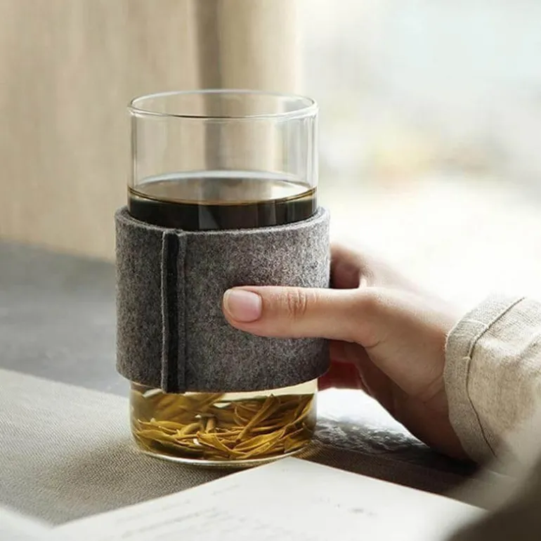 Tee-Ei aus Glas mit Holzdeckel – Kreatives Brühwerkzeug