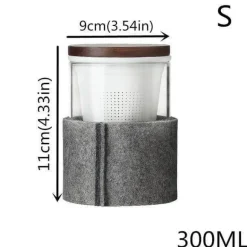 Tee-Ei aus Glas mit Holzdeckel – Kreatives Brühwerkzeug