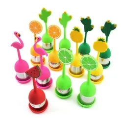 Tee-Ei aus Silikon – Kaffee-Gewürzsieb aus Edelstahl