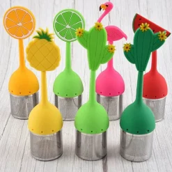 Tee-Ei aus Silikon – Kaffee-Gewürzsieb aus Edelstahl