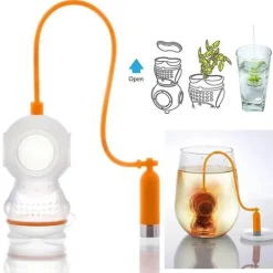 Tee-Ei aus Silikon – Taucher-Design für losen Kräutertee