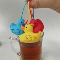 Tee-Ei aus Silikon mit Ente – süßes Zubehör für die Zubereitung von losem Tee