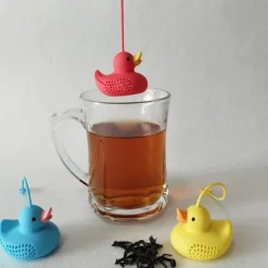 Tee-Ei aus Silikon mit Ente – süßes Zubehör für die Zubereitung von losem Tee