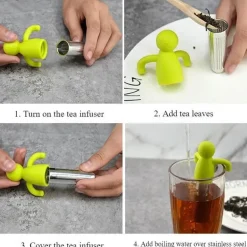 Tee-Ei in Menschenform – Entspannender Teebereiter für losen Tee