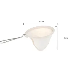 Teefilterbeutel aus Flanell mit Edelstahlgriff – wiederverwendbares Kaffeezubereitungswerkzeug