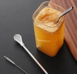 Teehalme aus Edelstahl – wiederverwendbare, umweltfreundliche Teelöffel