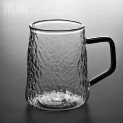 Teekanne aus grauem Bernstein – hitzebeständiger Wasserkrug mit Griff