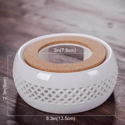 Teekannen-Kerzenwärmer aus Keramik – tragbares Mini-Design