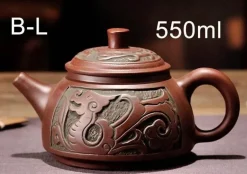 Teekannen-Set aus Yixing-Bronze – Antiker lila Schlamm, 300 ml, 550 ml