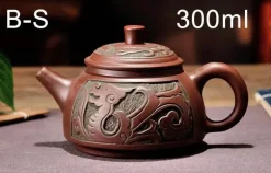 Teekannen-Set aus Yixing-Bronze – Antiker lila Schlamm, 300 ml, 550 ml