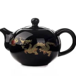 Teekannen-Set mit rotem chinesischen Drachen – Kung-Fu-Teekessel