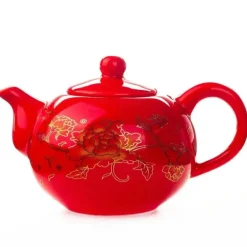 Teekannen-Set mit rotem chinesischen Drachen – Kung-Fu-Teekessel