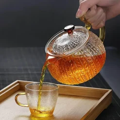 Teekannen-Sieb aus Glas – japanische Gaiwan-Puer-Teekanne