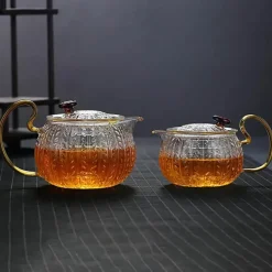 Teekannen-Sieb aus Glas – japanische Gaiwan-Puer-Teekanne