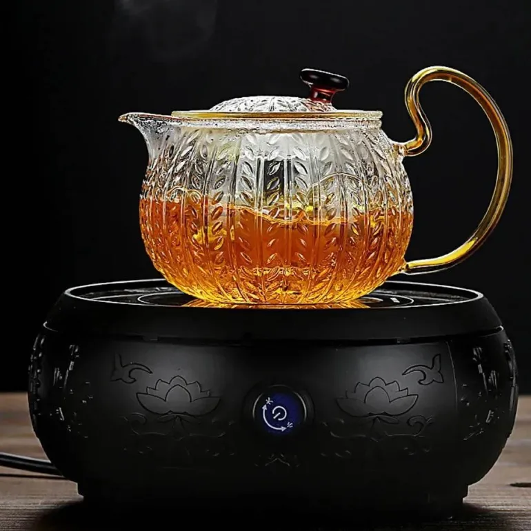 Teekannen-Sieb aus Glas – japanische Gaiwan-Puer-Teekanne
