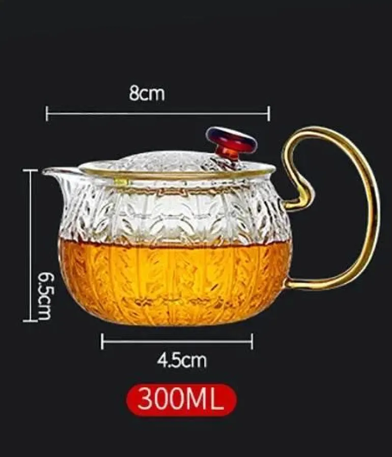 Teekannen-Sieb aus Glas – japanische Gaiwan-Puer-Teekanne