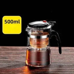 Teekessel aus Glas mit Sieb – Premium-Brühgerät für Tee und Kräutergetränke