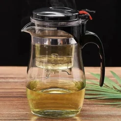 Teeservice aus Glas – 900 ml Wasserkocher mit Teesieb und Gaiwan-Kännchen