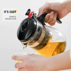 Teeservice aus Glas – 900 ml Wasserkocher mit Teesieb und Gaiwan-Kännchen