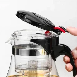 Teeservice aus Glas – 900 ml Wasserkocher mit Teesieb und Gaiwan-Kännchen