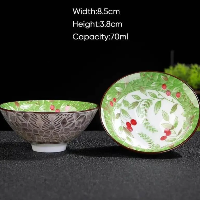 Teetasse aus Keramik – Sake-Tasse aus blau-weißem Porzellan