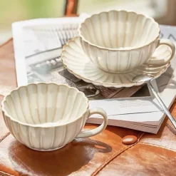 Teetassen-Set aus Keramik – Stilvolles Kaffee- und Zitronenteegeschirr