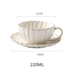 Teetassen-Set aus Keramik – Stilvolles Kaffee- und Zitronenteegeschirr