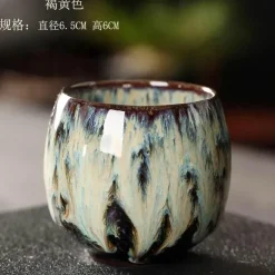 Teetassen-Set aus Keramik – Kung-Fu-Tassen aus Porzellan im Eierstil