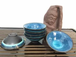 Teetassen-Set aus Keramik mit Sternenhimmel – exquisite Teetassen und Becher