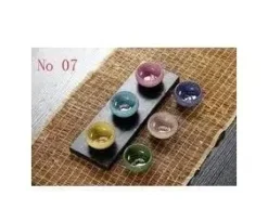 Teetassen-Set aus Keramik mit goldenem Fisch – chinesisches Jingdezhen-Design