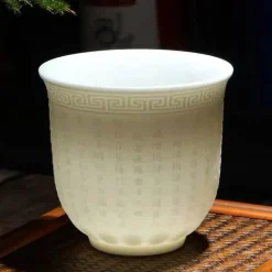 Teetassen-Set aus Knochenporzellan mit Ziegenmotiv – süße Keramiktassen mit Fat-Jade-Design