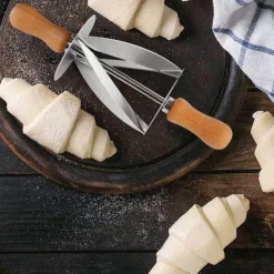 Teigschneiderrad aus Edelstahl – Croissant-Backwerkzeug