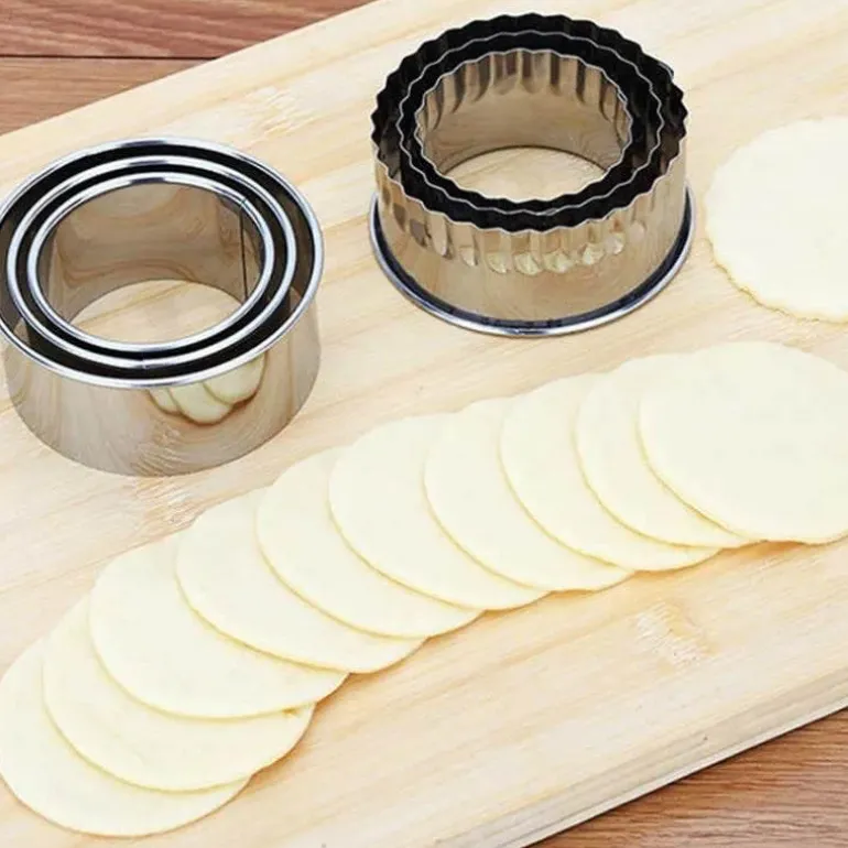 Teigtaschenausstecher-Set aus Edelstahl – Unverzichtbare Teigwerkzeuge für perfekt geformte Teigtaschen
