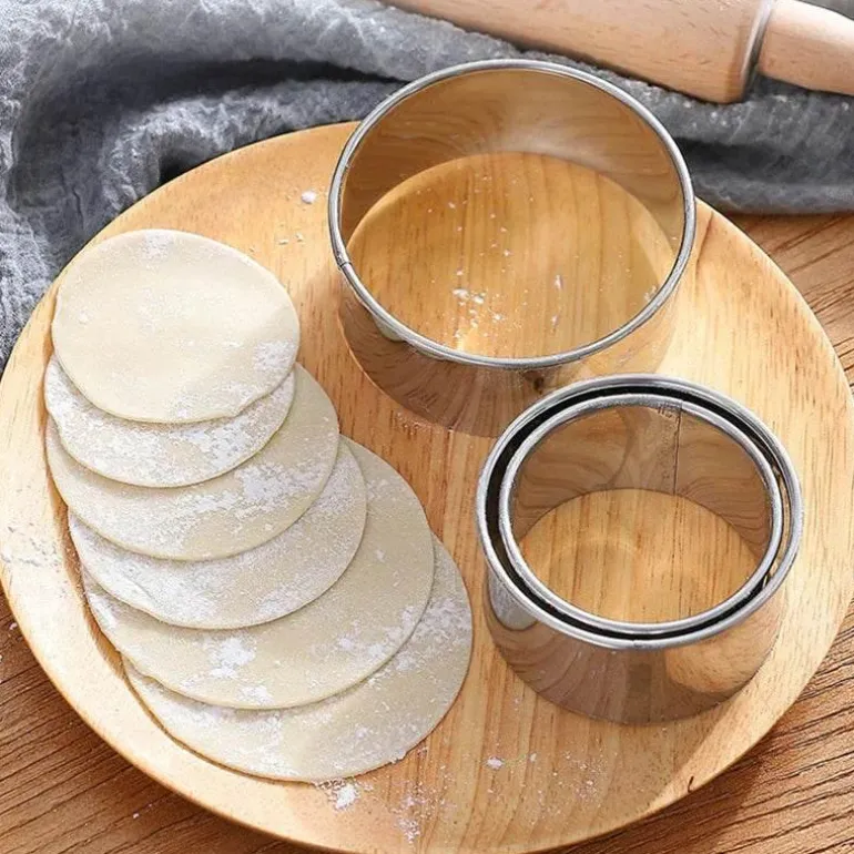 Teigtaschenausstecher-Set aus Edelstahl – Unverzichtbare Teigwerkzeuge für perfekt geformte Teigtaschen