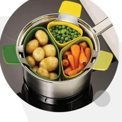 3-teiliges Dampfgarer-Set – Praktische Kochutensilien für die Küche