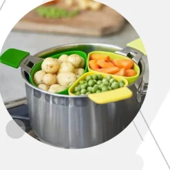 3-teiliges Dampfgarer-Set – Praktische Kochutensilien für die Küche