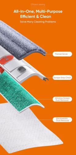 Teleskop-Fensterschaberbürste – verstellbarer Reiniger mit langem Griff