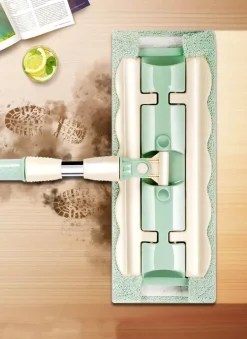 Teleskop-Flachmopp – 360-Grad-Reinigungswerkzeug