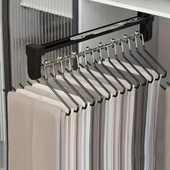 Teleskop-Hosenbügel – Platzsparender Metall-Organizer für den Kleiderschrank