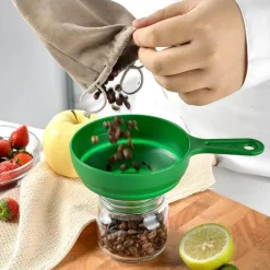 Teleskoptrichter für Weithalsgläser - Verstellbares Küchenzubehör