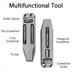 Teleskopwerkzeug aus Titanlegierung – Multifunktionale EDC-Campingausrüstung